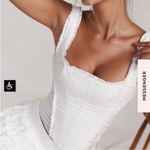 House of CB Catalina White corset